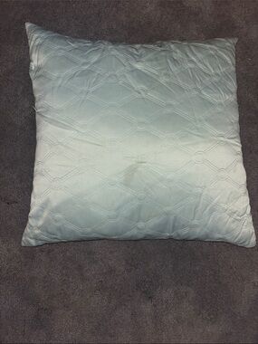Source Unknown Light Blue Diamond-Quilted Throw Pillow